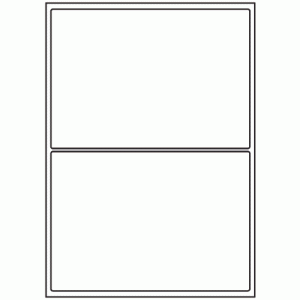 408-02 Rectangle Label 200mm x 140mm
