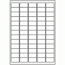 529-65 Rectangle Label 38.1mm x 21.2mm