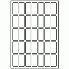 549-35 Rectangle Label 24mm x 51mm