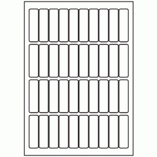 552-40 Rectangle Label 18mm x 63mm