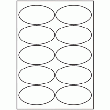 568-10 Oval Label 98mm x 52mm