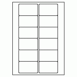 343-12 Rectangle Label 77mm x 46.5mm