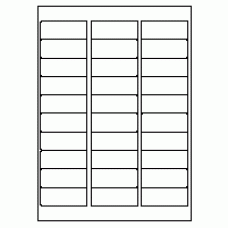 348-30 Rectangle Label 64mm x 25.4mm