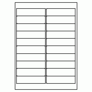349-20 Rectangle Label 98mm x 25.4mm