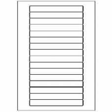 358-16 Rectangle Label 145mm x 16.9mm