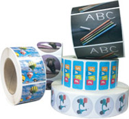 Full Colour Labels on Rolls